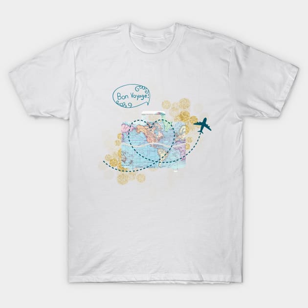 Pack your bags and travel the world T-Shirt by Once Upon a Find Couture 